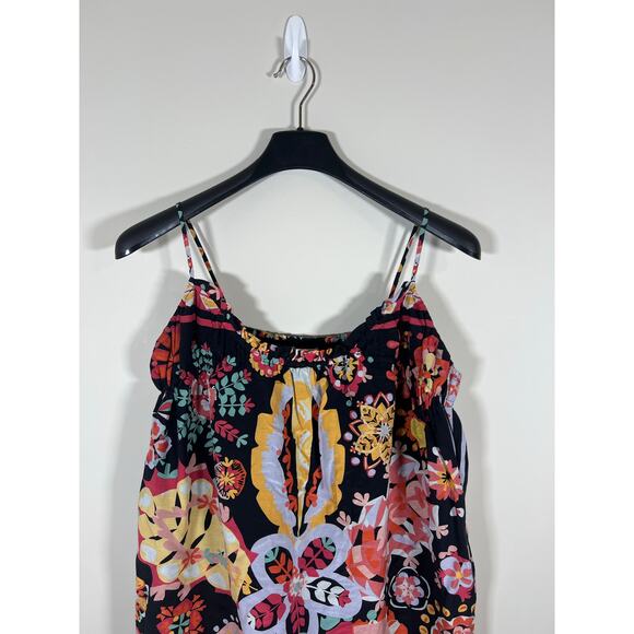 See by Chloe Mini Sweetheart Cotton Silk Blend Dress Floral Boho Whimsical Sz 8 - Picture 2 of 7